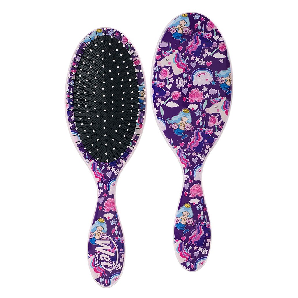 Lược gỡ rối Wet Brush Happy Hair Detangling Mermaids &amp; Unicorns (có hộp đi kèm)