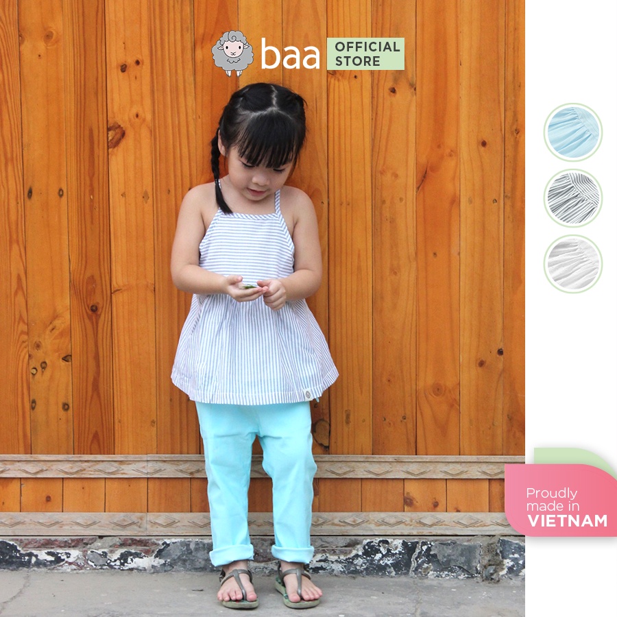 Áo sát nách 2 dây BAA BABY cho bé gái từ 1-7 tuổi - GT-AL05C