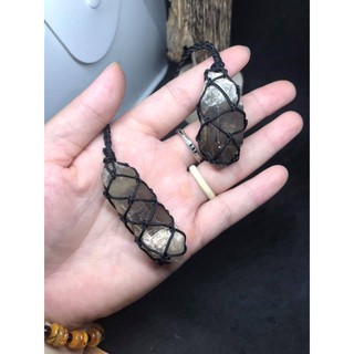 Đá Khói Smoky thắt dây lưới mắt cáo
