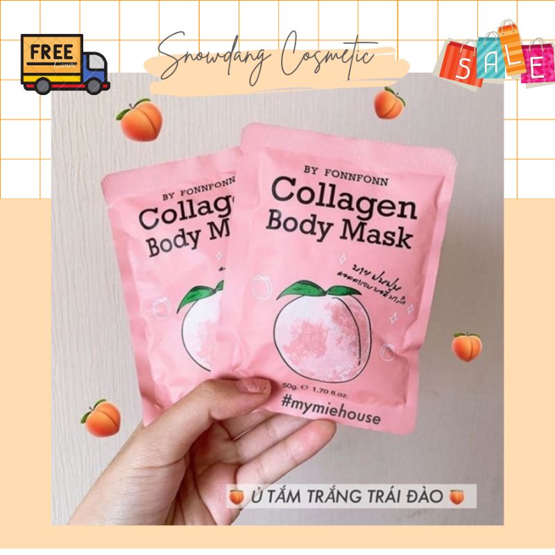 Ủ TRẮNG ĐÀO COLLAGEN BODY MASK 50g