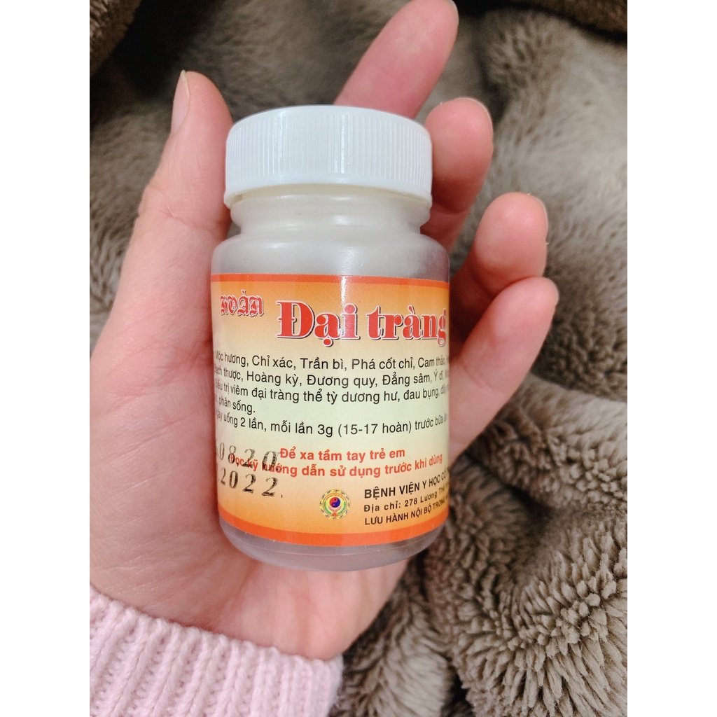 Hoàn đại tràng - Sản phẩm của viện YHCT BCA chuyên dùng cho đại tràng cấp & mãn tính,ruột co thắt, đau bụng, Trào ngược