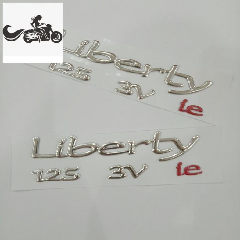 Tem Nỗi Chữ Liberty 125 3V Ie Dán Xe Máy Siêu Bền