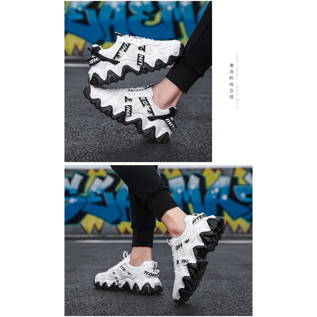 Giày sneaker thể thao nam đế lượn sóng phối màu siêu đẹp hottrend 2020 | BigBuy360 - bigbuy360.vn