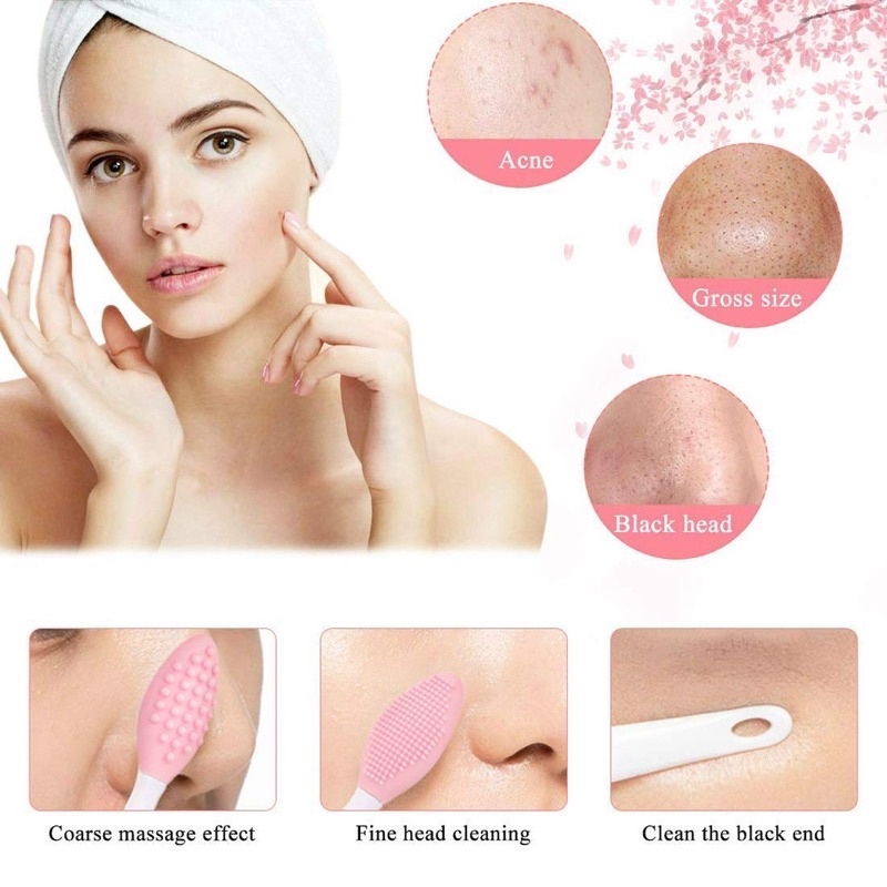 Cọ silicon tẩy tế bào chết cho mũi