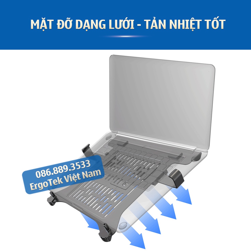 #FP2 / Giá Đỡ Kẹp Laptop NB FP2 10 - 17 Inch - Mặt Đỡ Laptop Lắp Đặt Với Giá Treo Màn Hình