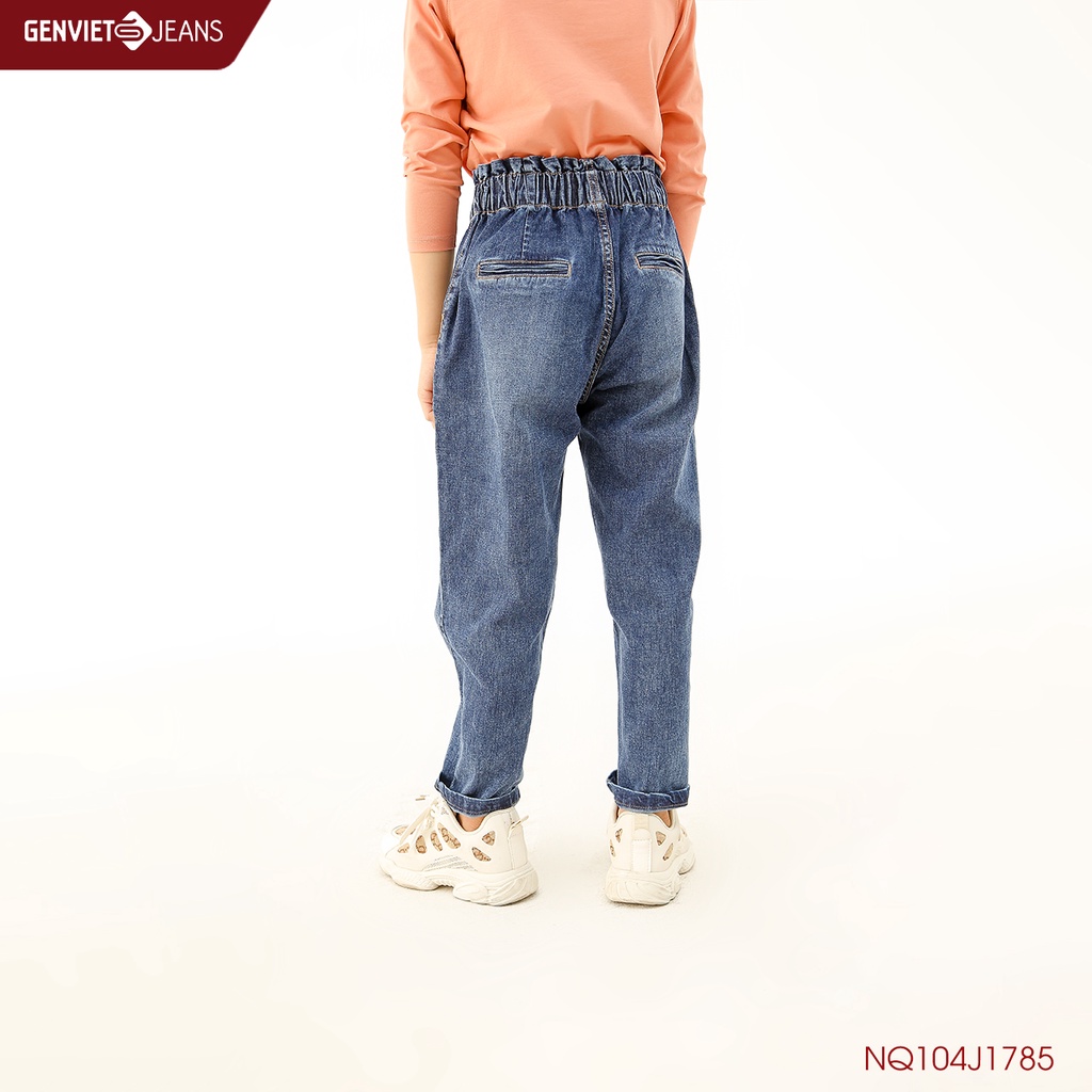 Quần Dài Jeans Bé Gái Túi Hộp GENVIET NQ104J1785