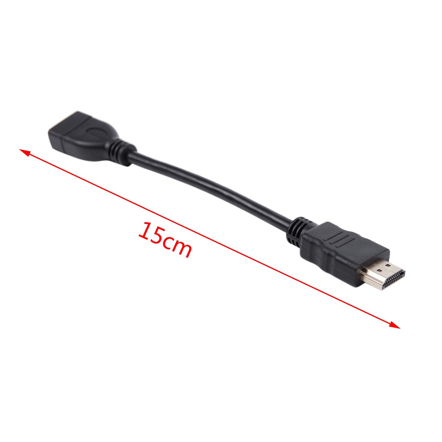 Hdmi Male To Female Extender Cable Short And Convenient For Google Chrome Cast, Fire Tv Stick, Roku Stick Connection To Tv