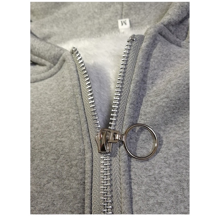 Áo khoác Hoodie Zip lót lông dày dặn siêu ấm