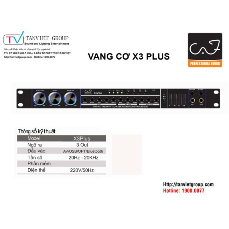 Vang cơ CAF X3 Plus