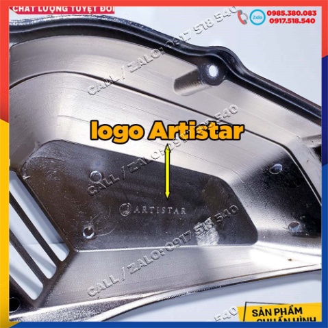 Bộ Ốp Xi Crom Gắn SH 2020 Hàng Artistar ( có bán lẻ từng món )