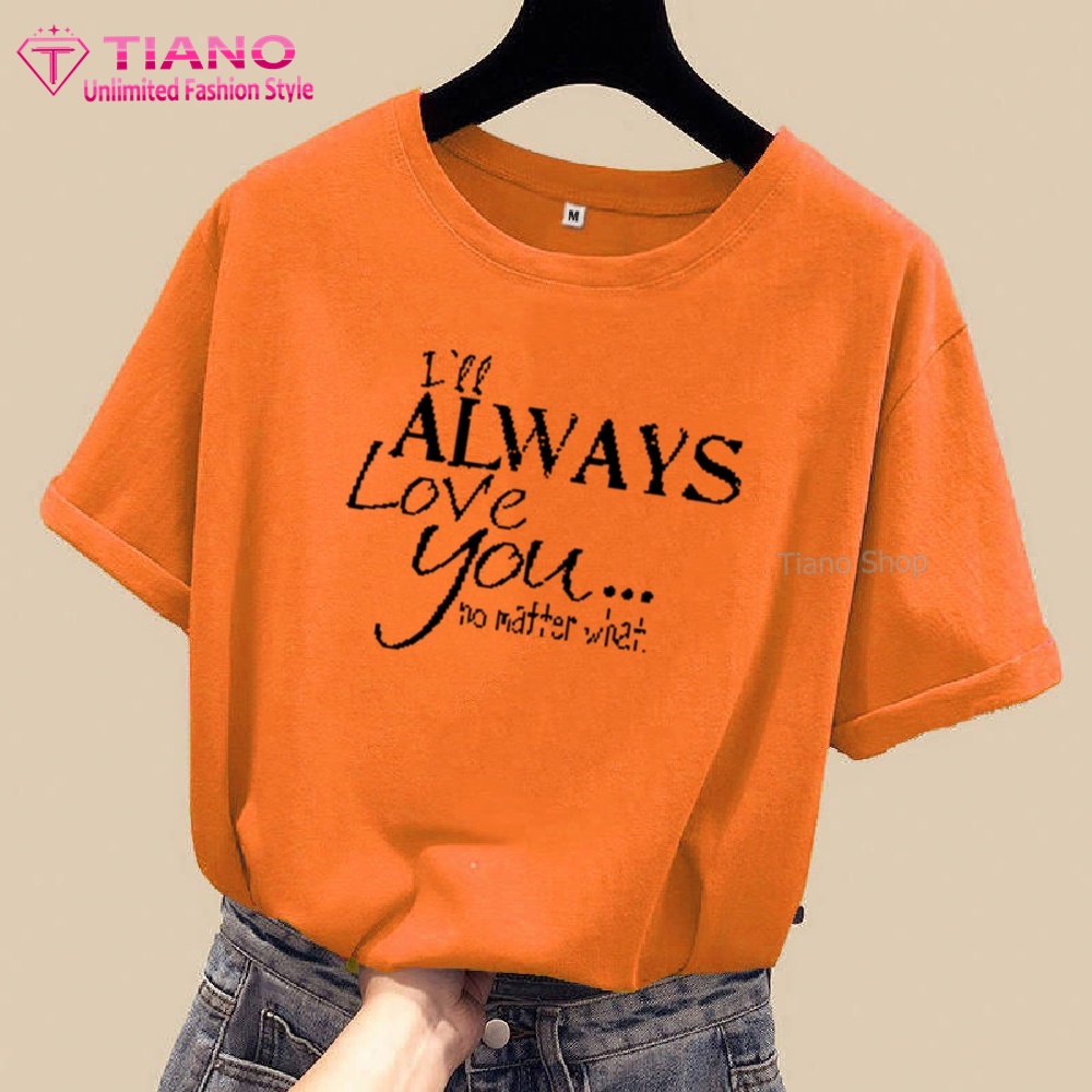 Áo Thun Tay Ngắn Always AT-002 - Tiano - Dễ Phối Trang Phục - Áo Thun Nam - Áo Thun Nữ