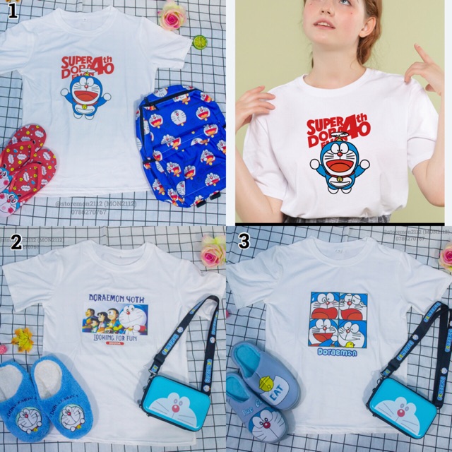 ÁO THUN NỮ DORAEMON DOREMON