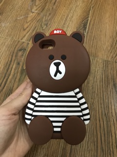 ỐP GẤU BROWN CHO IPHONE 4 4s 5 5s 6 6s 6plus 7plus 8plus