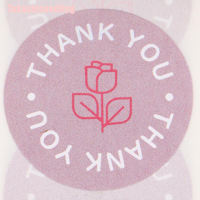 Cuộn 500 Miếng Dán In Chữ Thank You Trang Trí