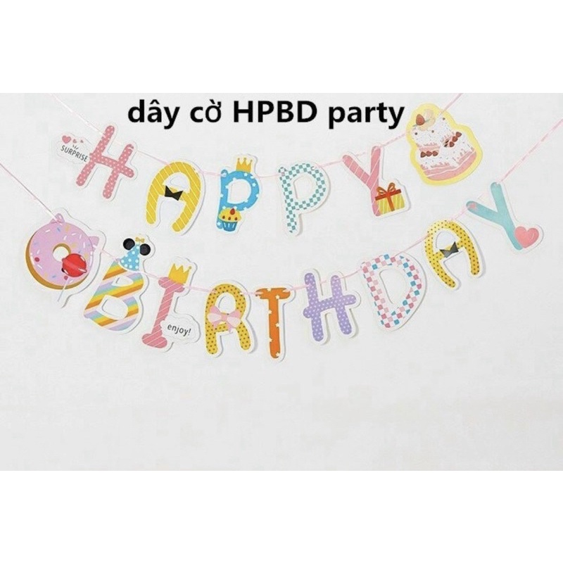 [Mã LIFE1404ALL giảm 10% đơn 50K] Dây chữ Happy birthday