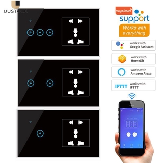 Công Tắc Cảm Ứng Thông Minh Đa Năng Tích Hợp Wifi Cho Amazon Alexa 1 2 3 Gang