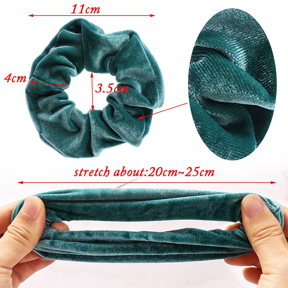 🎉ONLY🎉 6/12/18/24/38/50/Pcs Great Gift Elastic Hair Bands Rubber Ties Scrunchy Hair Ties Ropes Velvet Hair Scrunchies Hair Accessories Christmas Headwear for Women Girls Ponytail Holder