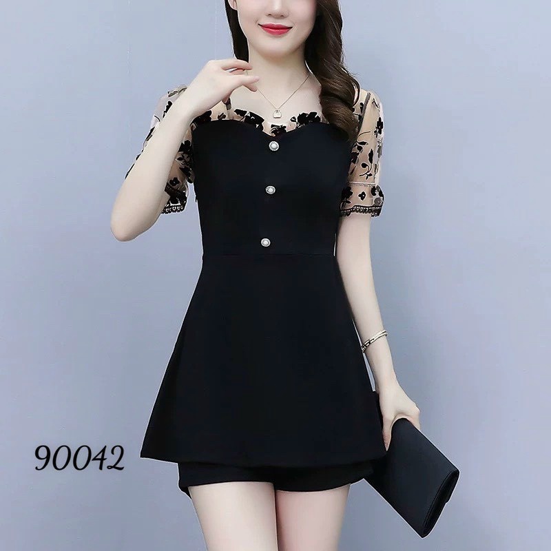 (HCM) SET BỘ PHỐI HOA LƯỚI SIÊU XINH - SANG CHẢNH , TÔN DÁNG SÀNH ĐIỆU CHO CÁC NÀNG KME FASHION