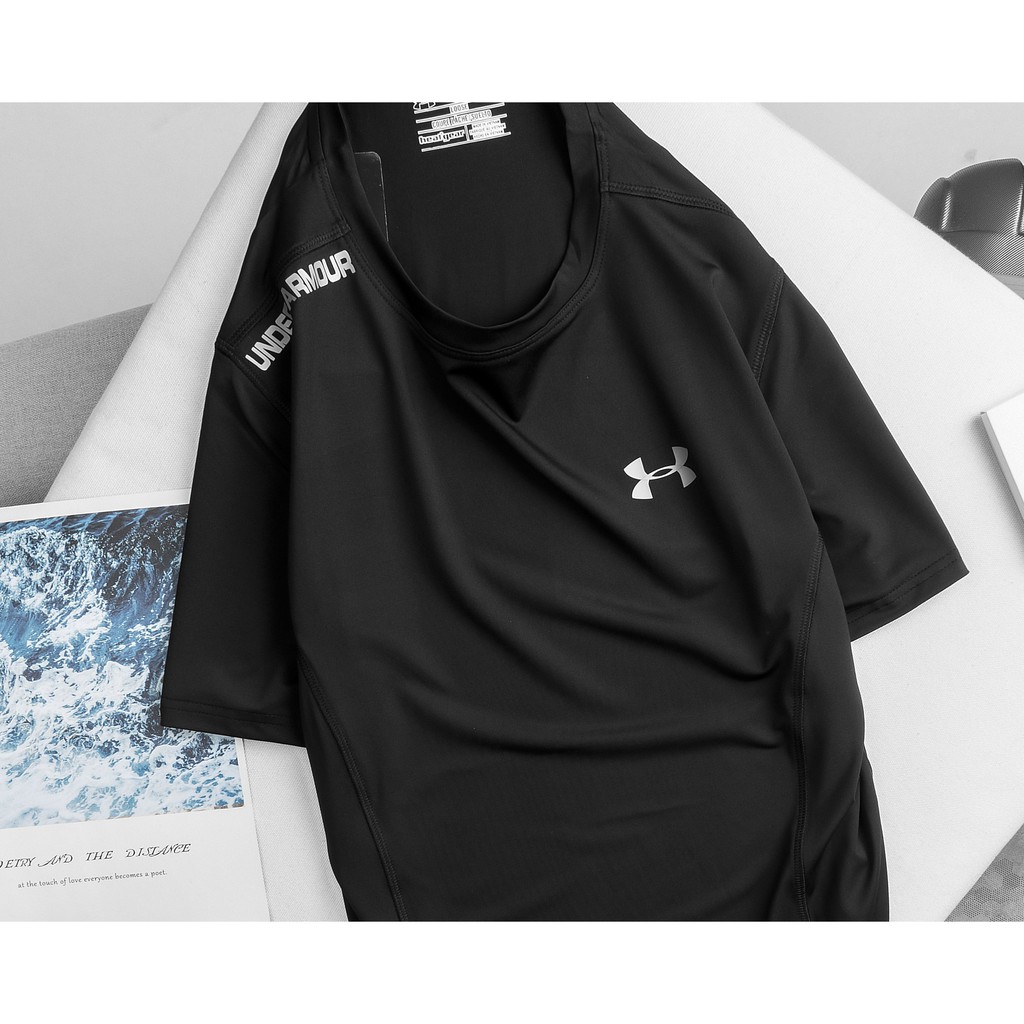 Áo thun lạnh thể thao nam cao cấp, chất thun poly co dãn 4 chiều thoáng mát,vải mịn, không xù lông, không bai màu - AT37 | BigBuy360 - bigbuy360.vn