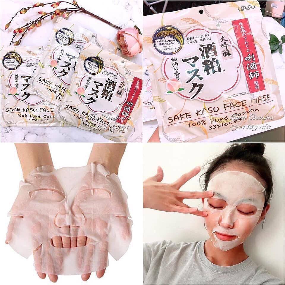 Mặt nạ miếng Sake Kasu Face Mask (33 miếng)