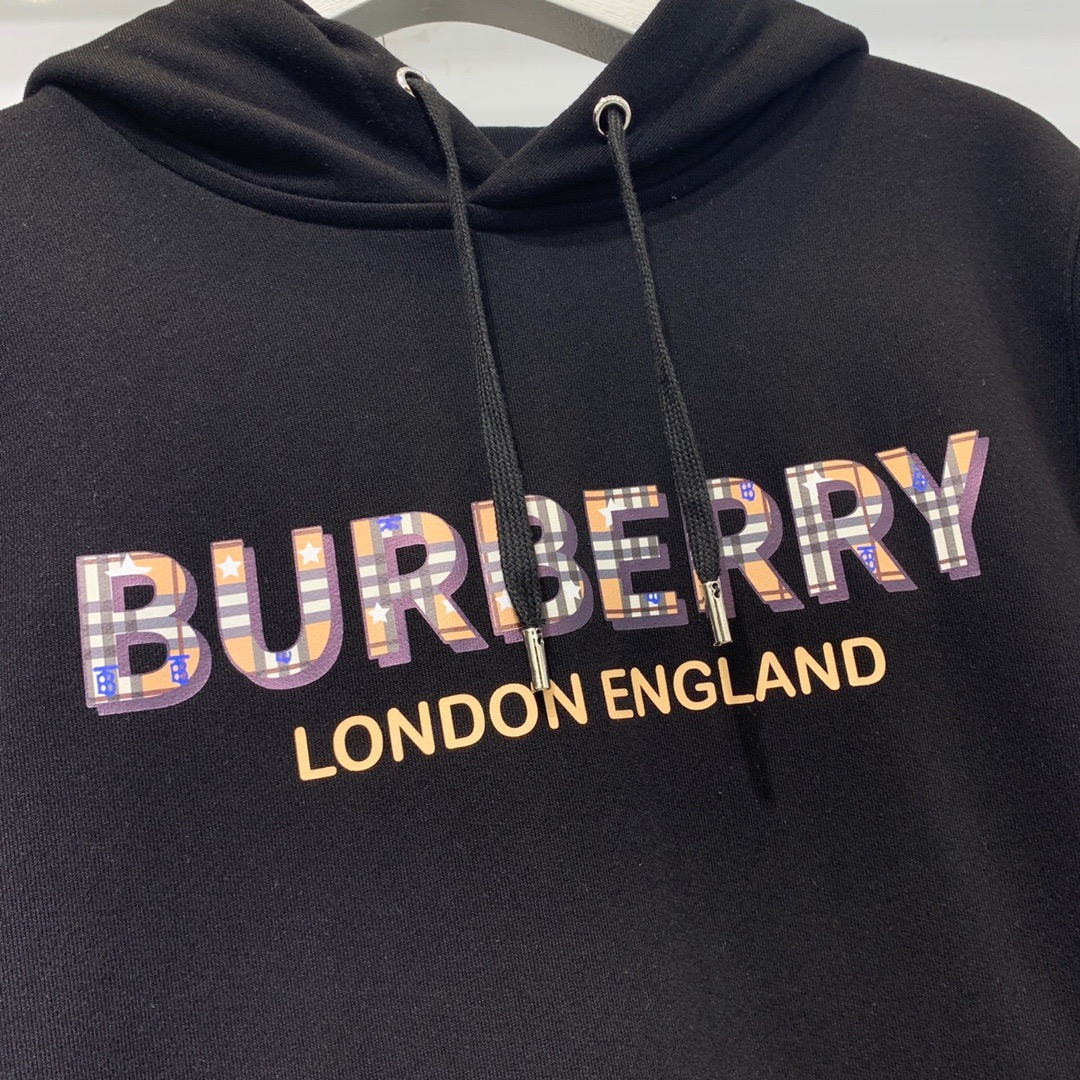 Burberr 2020 autumn and winter new style plaid printed logo letters long-sleeved sweater men's hats pure cotton fabric | BigBuy360 - bigbuy360.vn
