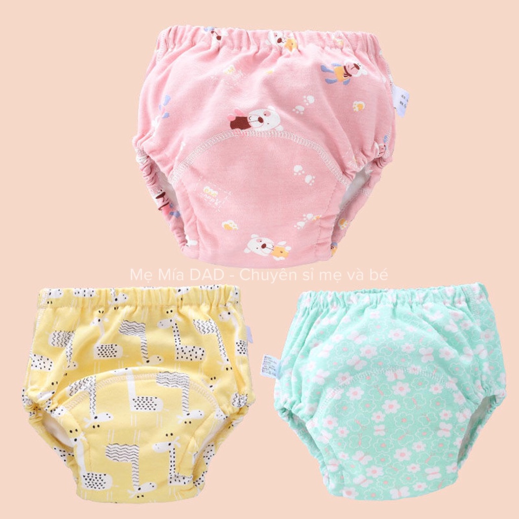 Quần Bỏ Bỉm 6 Lớp Cao Cấp Size 80/90/100/110 Cho Bé Từ 5-17kg