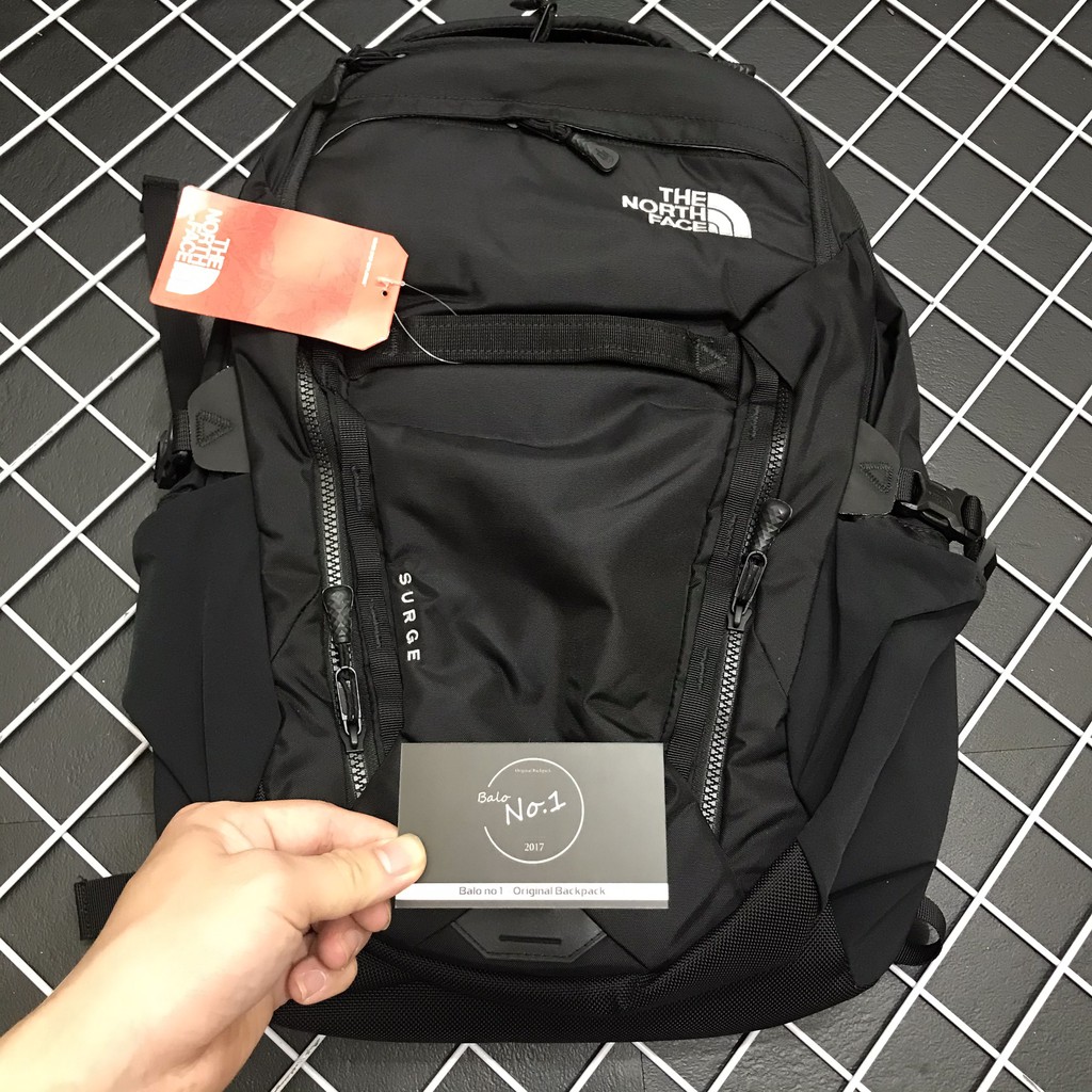 [CHUẨN AUTH] Balo TNF Surge 2018 Zinc Grey Heather