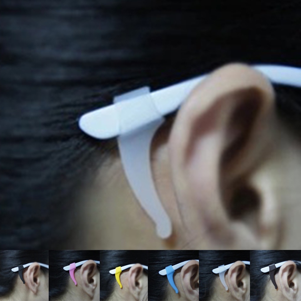 Set 2 Cặp Miếng Silicone Gắn Gọng Kính Chống Trượt Tiện Dụng Khi Chơi Thể Thaoosewho1