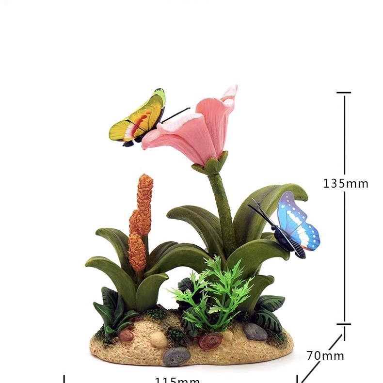Trang Trí Hồ Cá Flower Butterfly