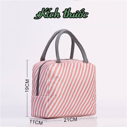 Túi giữ nhiệt Cơm trưa văn phòng / Dã ngoại chống thấm cỡ lớn họa tiết dễ thương #C455 | BigBuy360 - bigbuy360.vn