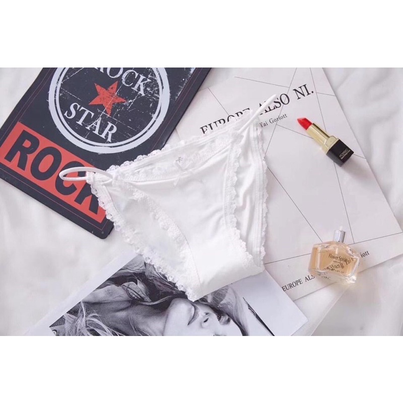 Quần Lót Lụa Sữa Dây Mảnh Sexy Siêu Mát Co Giãn Nhiều