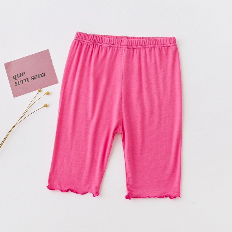 Quần legging lửng bé gái mùa hè cotton cho bé 8-18kg