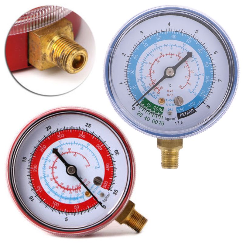 Đồng Hồ Đo Áp Suất Không Khí R404 R134A R22 PSI KPA