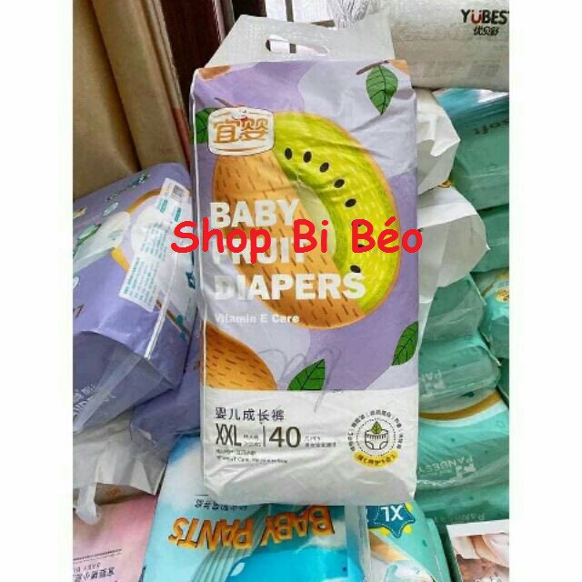 Bỉm dán/ quần Yiying S72/M60/L52/XL44/XXL40 (Gold/Bông/Heo/Cá/Quả/Miu)