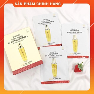 Hộp 10 Túi Mặt nạ tinh chất vàng LEBELAGE Heeyul Premium 24k Gold Essence Mask Pack  [ Cam Kết Chuẩn Nội Địa Hàn Quốc ]