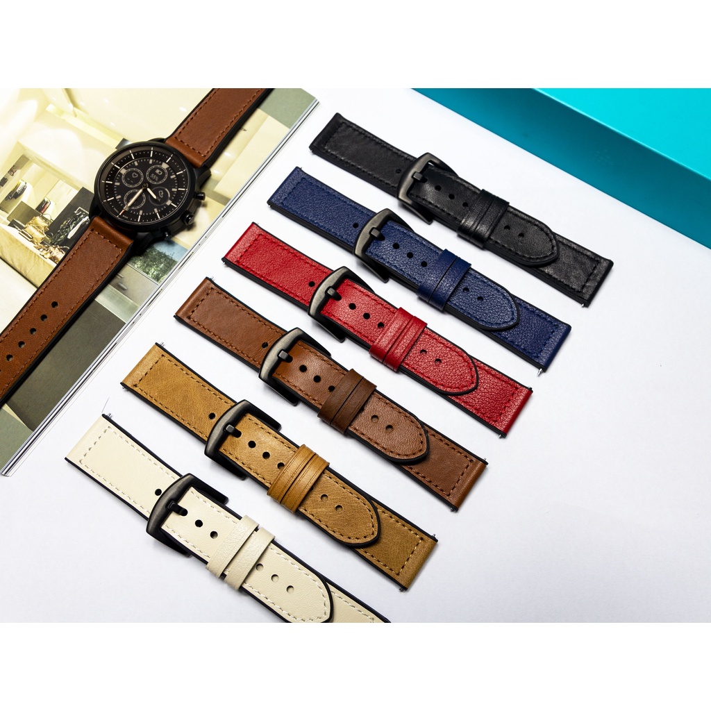 DÂY DA HYBRID 20MM VÀ 22MM DÀNH CHO ĐỒNG HỒ THÔNG MINH SAMSUNG, HUAWEI, XIAOMI, OPPO...