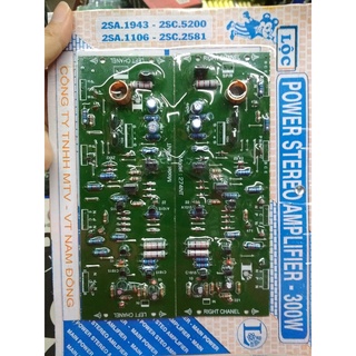 Mạch khuêch đại 4 sò 1 vế 300 w lộc