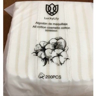 Bông tẩy trang 200 miếng Lily