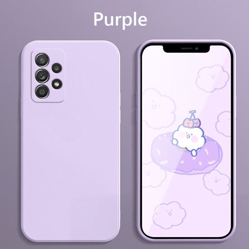 Ốp Điện Thoại Silicon Mỏng Màu Trơn Thời Trang Cho Samsung Galaxy A53 A 53 A33 A13 A22S A22 4G 5G A 13