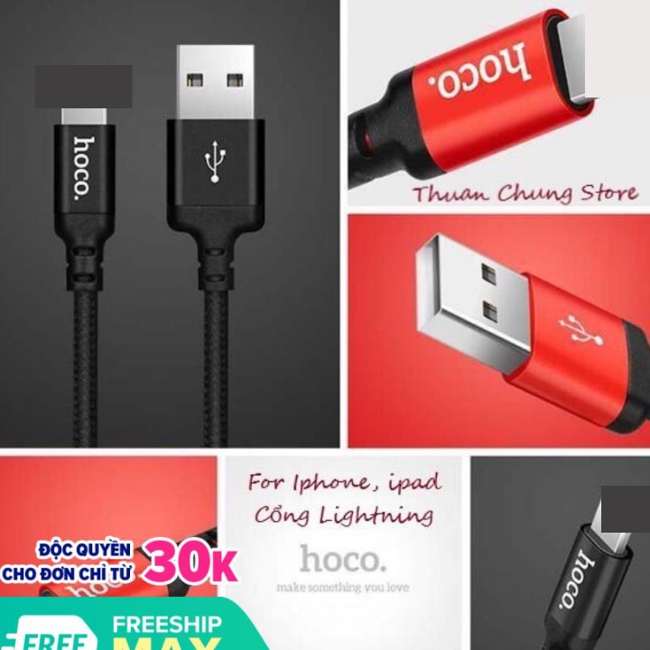 Cáp sạc nhanh X14 sạc Micro USB/Type C bọc dù chống đứt chống rối-Bảo hành 6 tháng