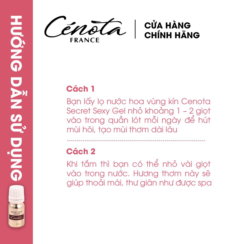 [QUÀ TẶNG CHUN TÓC HQ SIÊU DÀY DẶN] Nước hoa vùng kín, nước hoa vùng kín chính hãng, tinh dầu thơm Cenota Secret Sexy 5m