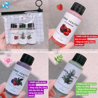 Set Sữa Rửa Mặt Rau Củ Mini 30gx3