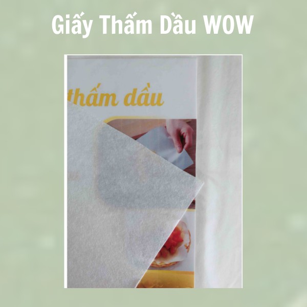 Giấy thấm dầu thực phẩm 100 tờ 25x25cm - Siêu Rẻ, Siêu Thấm Hút