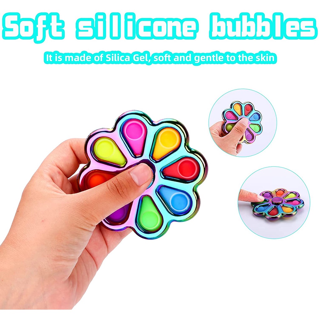 Con Quay Đồ Chơi Spinner Nhiều Màu Giúp Giảm Stress