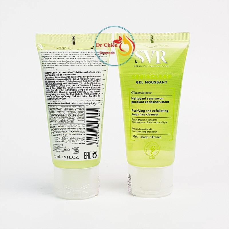 Sữa rửa mặt SVR Sebiaclear Gel Moussant ⚜️CHÍNH HÃNG⚜️Sữa rửa mặt chứa PHA dành cho da hỗn hợp, da dầu mụn SVR 50ml | BigBuy360 - bigbuy360.vn
