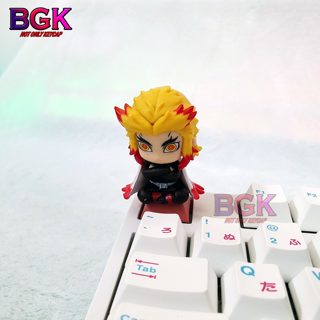 Keycap lẻ hình Nhân Vật Demon Slayer v2  siêu dễ thương (Kimetsu no Yaiba,Tanjirou,Zenitsu,Inosuke,Nezuko,Rengoku Kyōju