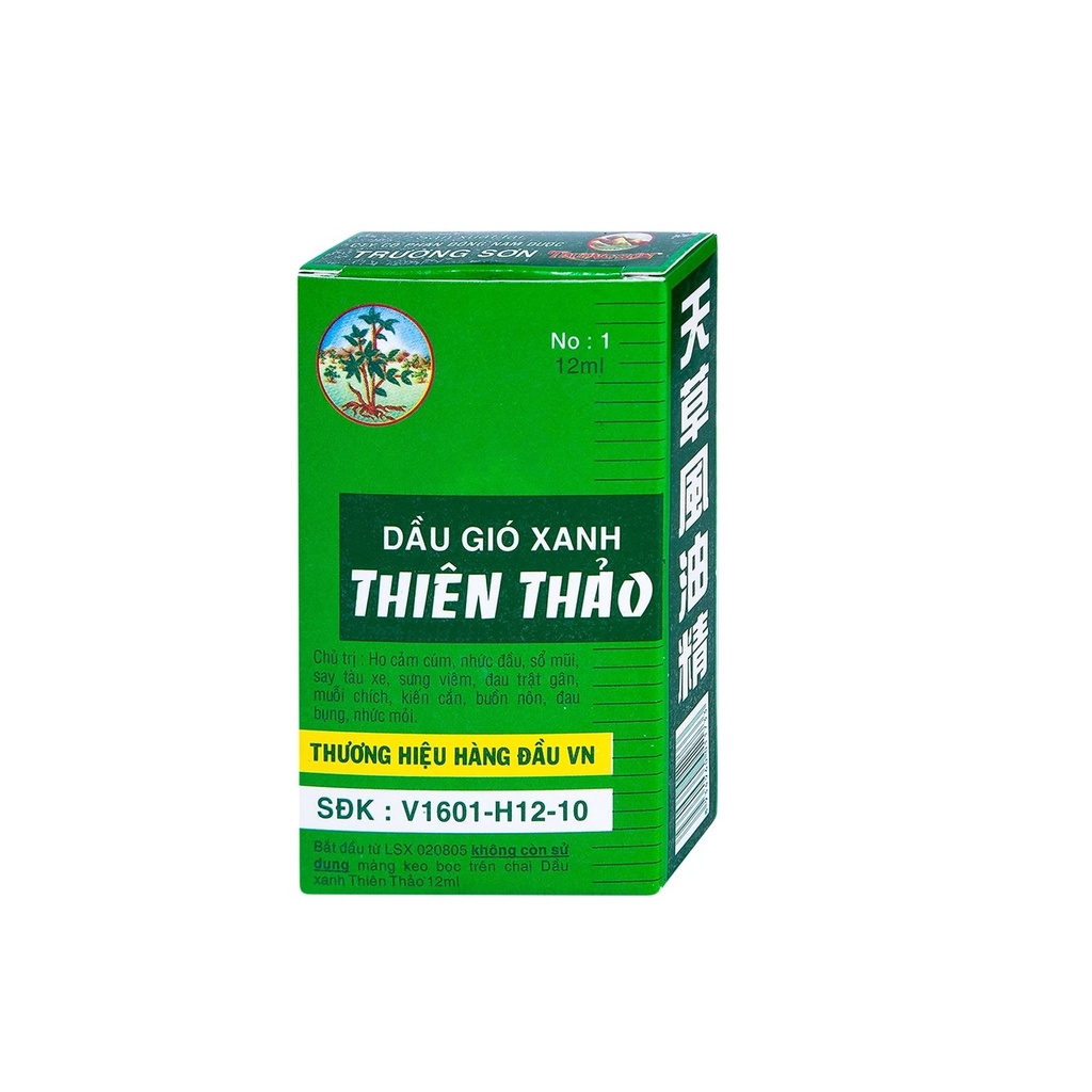 DẦU GIÓ XANH THIÊN THẢO 12ml - Nhà thuốc Nhật Thành