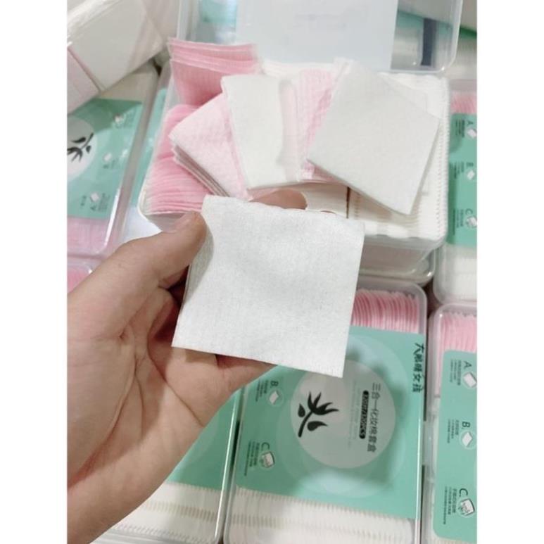 Hộp Bông Tẩy Trang 320 Miếng Siêu Mịn Siêu Hót,100% Cotton Mềm Mịn