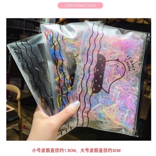 Dây Buộc Tóc Cao Su Co Giãn Dễ Thương Không Đau