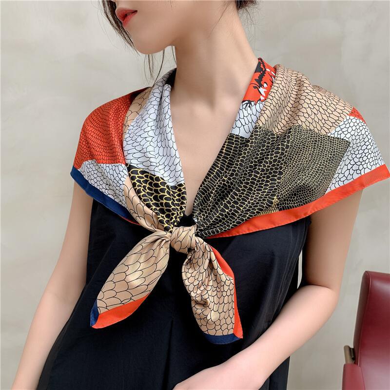 Khăn Choàng Vuông 90cm(35.4inch) Thời Trang Thoáng Khí Wj1007-37-02
